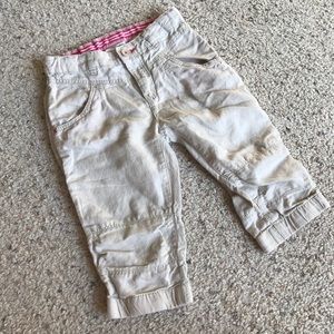❤️Girls cropped khaki capri pants size 5-6
